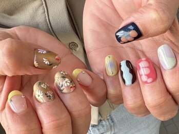 メロー(mellow)の写真/【繊細なアートからニュアンスまで】洗練されたアートで周りと差をつけて♪持ち込みデザインOK◎