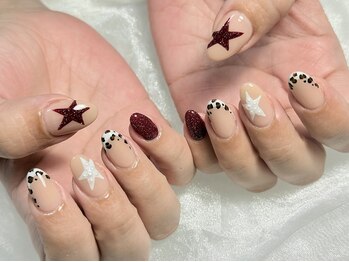 ネイル モア 岐阜駅店(nail mor.)/アニマルフレンチ