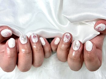 ネイルネージュ 錦糸町(Nail Neige)/和装/水引ネイル/上品/持ち込み