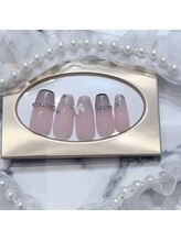 ネイルポット(Nail Pot)/チェーン　リボンネイル