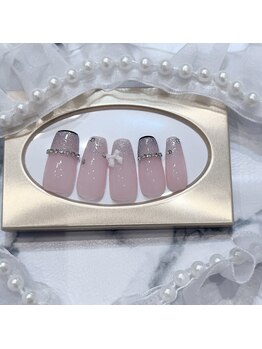 チェーン リボンネイル