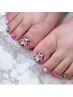 FOOTネイル★【2回目以降の方】【オフ無料】フットアートし放題¥9900!!