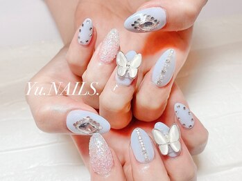 ユーネイルズ 恵比寿(Yu.NAILS.)/蝶々◎韓国ネイル◎チェーン