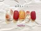 【彼岸花ネイル】