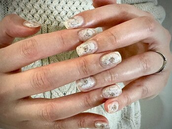 ヌル ネイル 堀江(NURU NAIL HORIE)/春ネイル!フラワーニュアンス★