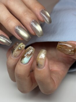 オーパス ノース(OPUS north)/お客様ネイル/古川/ニュアンス