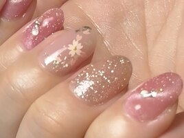 マグネット桜ネイル