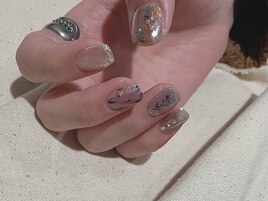 シルバーフラワーアート