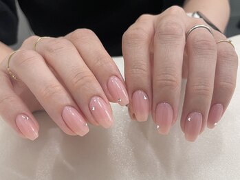 アイミーモア 国立店(aimer more)/キレイ目☆シンプルネイル