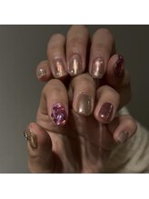 オマモリ ネイル 心斎橋店(omamori nail)/ミラーネイル