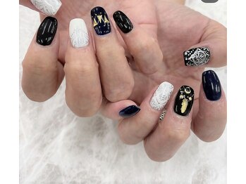 クレアネイル 高崎ウニクス店/持ち込みデザインのお客様ネイル