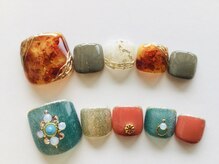ガナッシュ ネイルアンドアイラッシュ(Ganache.NAIL＆EYELUSH )の雰囲気（【全員オフ無料★】華やかデザイン定額フットネイル¥8000）