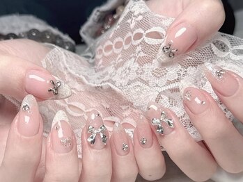 リナネイルサロン 池袋(Lina nail salon)の写真/【デザイン相談・持ち込みOK】カラー・パーツ豊富◎トレンドのワンホンネイル/韓国ネイルも当店にお任せ☆