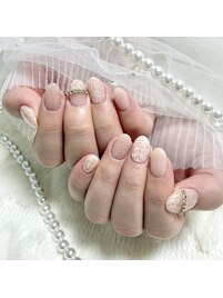 ツイードネイル♪春ネイル