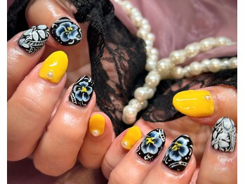 ネイルズナル(Nails Nalu)の写真/【手描きアートに自信ありの実力派サロン★】ワンカラー・グラデーション・フレンチ10本/￥4,950！