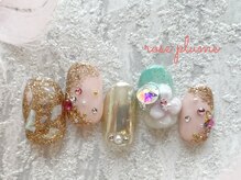 ネイルサロン ロゼプリュム/アート多めのセレブネイル