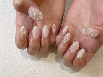 オーク 戸塚(OAK)/ぷっくりフラワーネイル