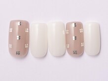 ジェミーネイル エビス(Jemiy nail ebisu)/シンプルホロ花7650yen