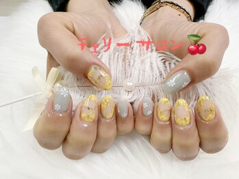 チェリーサロン 蒲田店(CHERRYsalon)/持ち込みデザイン、ミモザ