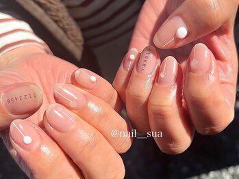 シンプルクリアネイル