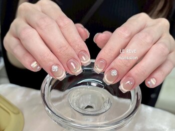 ルレーブ(LE REVE)/チークマグネットフレンチネイル