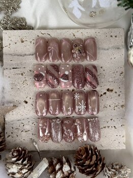 ロミー(Rommy)/ピンククリスマスネイル