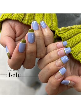 イベル 船橋店(ibelu)/バイカラーネイル