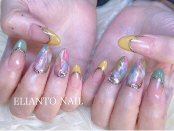 エリアントネイル(ELIANTO NAIL)の写真/高技術で繊細なアートもお任せ！持ち込みネイルも対応可能◎あなたのお好みのネイルに仕上げます★