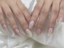 インザピンクリリー(in the pink LILY)/レース/お花ネイル