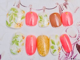 ハンド＆フットお揃いアート♪