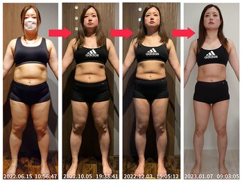 美容整体院元 光の森店/ダイエット7ヵ月 before&after