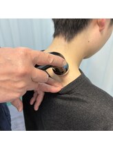 あさひ接骨院 鍼灸院/首に超音波電療☆