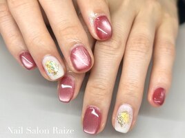 赤ネイル/マグネットネイル