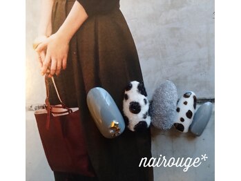 ネイル―ジュ 札幌大通店(nairouge*)/ベルベットダルメシアン♪