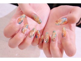 ＊ターコイズ＊べっ甲マーブル＊