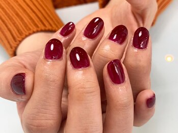 ミエルネイル 天神大名(miel nail)/お客様ハンド：ワンカラー