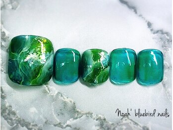 ノアブルーバードネイルズ(Noah' bluebird .nails)/FOOT Noah'夏デザイン：2
