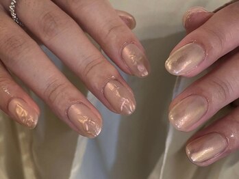 アイネイルズ 天神今泉店(I-nails)/【misa.s】ピンクオーロラネイル