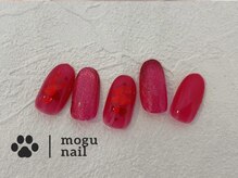 モグネイル(Mogunail)/バレンタインネイル/ハートホロ