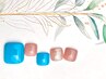 【フット】ワンカラー★何色でも◎★＋美爪を育てる甘皮ケア＆フットバス