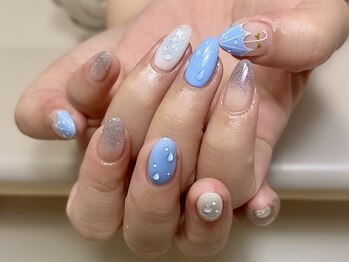 お持ち込み梅雨ネイル