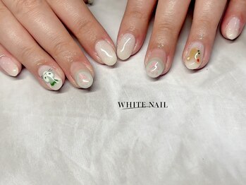 ホワイトネイル(WHITE NAIL)/キャラネイル/持ち込み/パラ