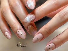 リワーズネイル 千歳船橋店(ReWARDs nail)/大人リボンネイル