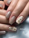 お花と水玉