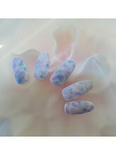 ネイルサロンシャネイル/ニュアンスフラワーネイル