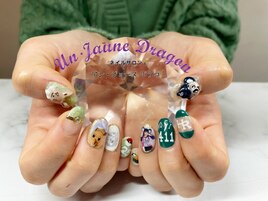 【自爪ネイル】プリントネイル