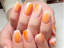 クラル 平塚店(CURAR)/オレンジニュアンスネイル