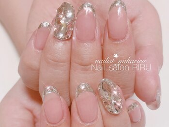 リル(RIRU)/ガラスフレンチ×埋め尽くし