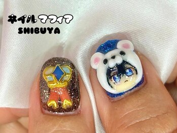 ネイルマフィア 渋谷(NAIL MAFIA)/キャラクターネイル/推しネイル