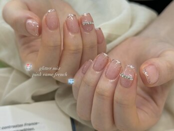 リン 恵比寿(RiN.)/ピンクオフィスネイル akane